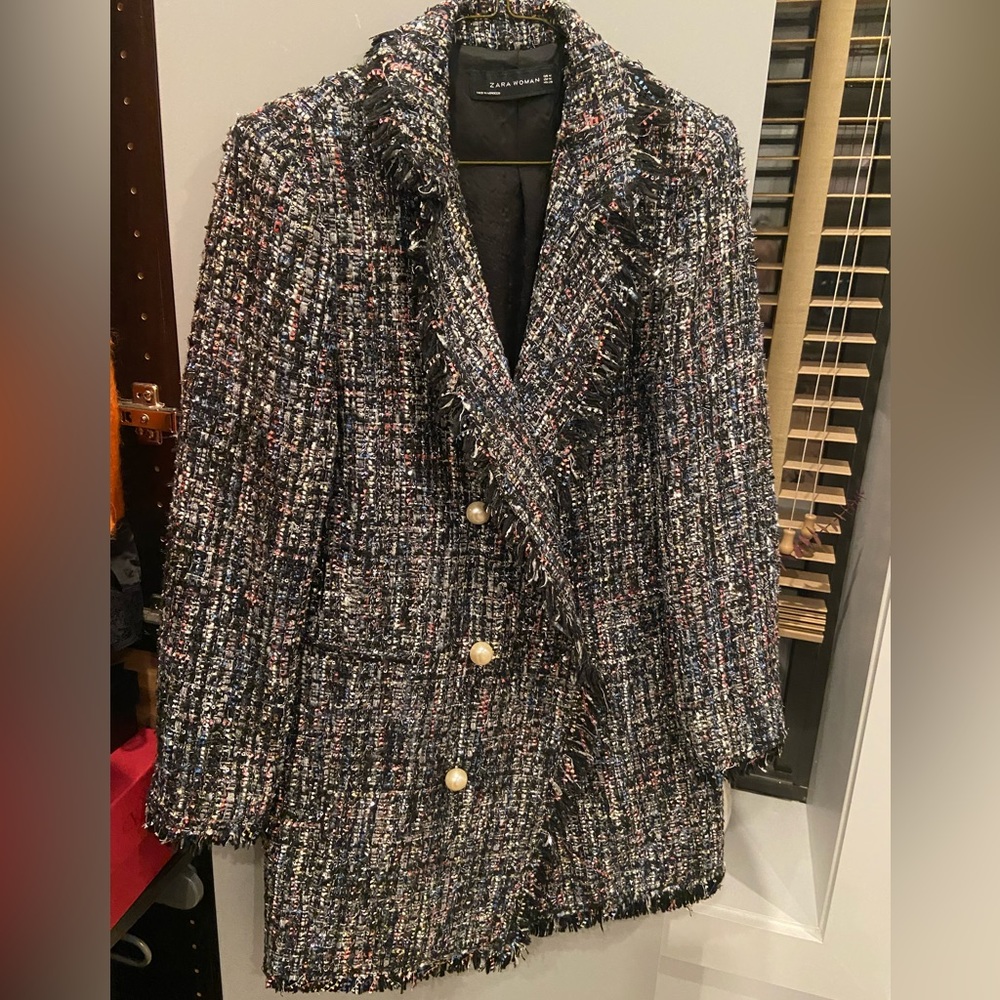 Double Breasted Tweed Jacket